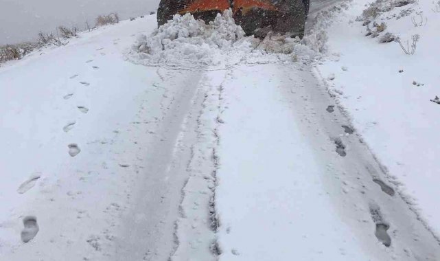 Elazığ'da karla mücadele başladı