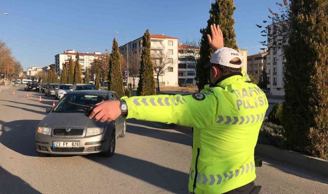Elazığ'da trafik denetimi