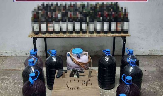 Elazığ&#039;da yılbaşı öncesi jandarmadan sahte içki operasyonu