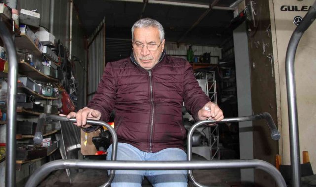 Engelli babası, yaptığı tasarımlarla engellilerin hayatlarını kolaylaştırdı