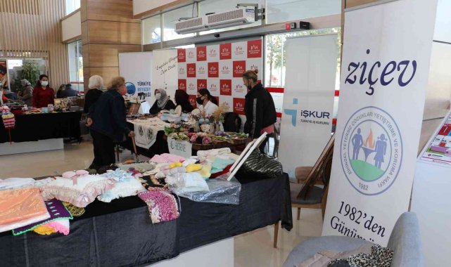 Engelli bireylerin el emeği göz nuru ürünleri bu sergide