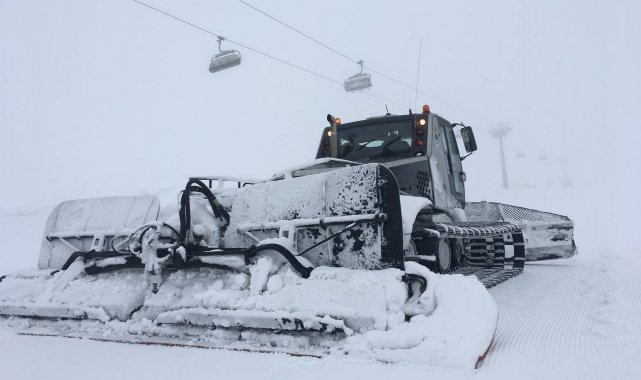 Erciyes&#039;te kar kalınlığı 50 santimi buldu