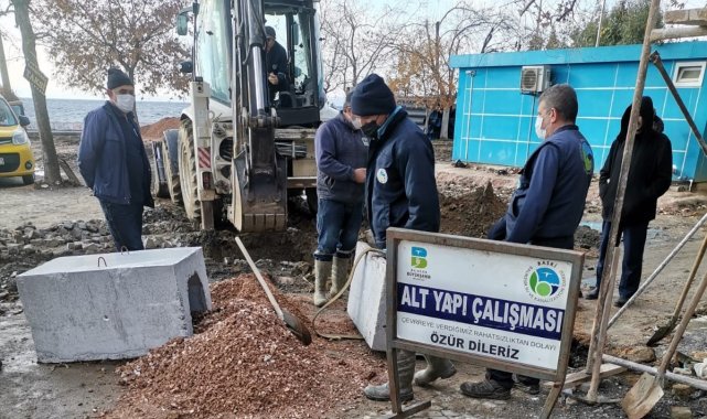 Erdek'e yeni yağmur suyu hattı