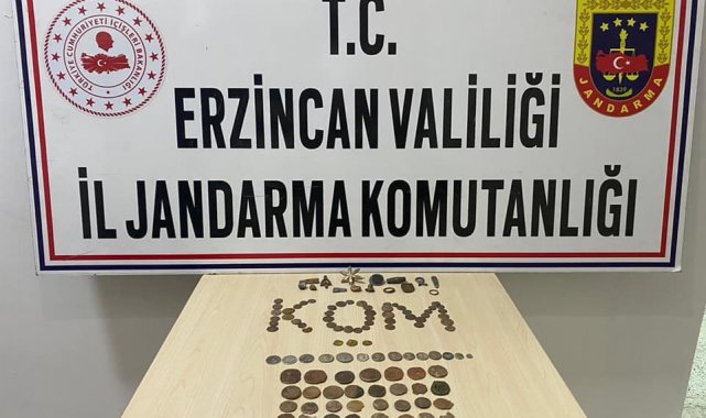 Erzincan'da 116 adet tarihi eser ele geçirildi