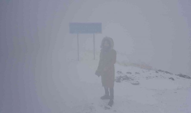 Erzincan'ın yüksek kesimlerinde kar ve tipi