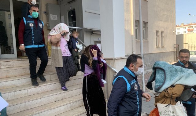 Eş zamanlı operasyonla yakalanan şahıslar adliyeye sevk edildi