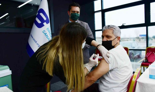 Eskişehir OSB&#039;deki aşı çalışmasına yoğun talep