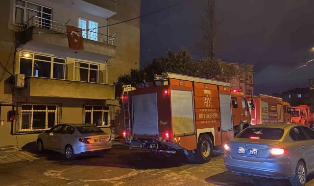 Evde çıkan yangın paniğe sebep oldu