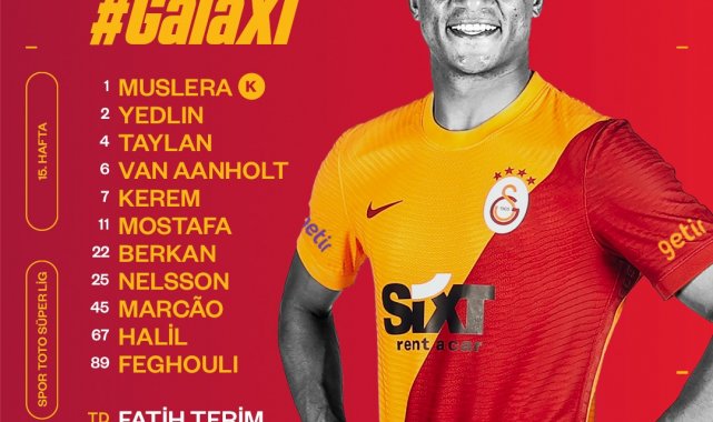 Galatasaray'da 4 değişiklik