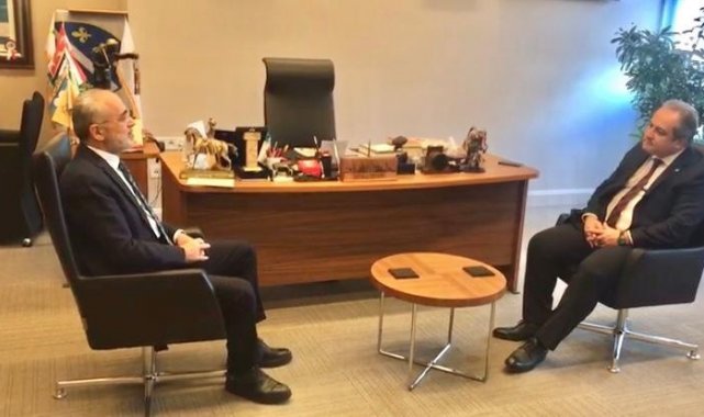 Gazi Üniversitesi Tıp Fakültesi Dekanı İlhan&#039;dan, Cumhurbaşkanı Başdanışmanı Topçu&#039;ya ziyaret