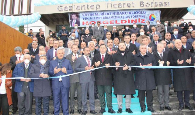 Gaziantep Ticaret Borsası'nın yeni hizmet binası törenle açıldı