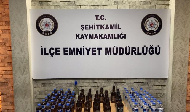 Gaziantep&#039;te kaçak içki operasyonu: 2 şüpheli tutuklandı