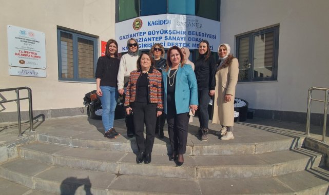 Gaziantepli kadınların çalışmalarını inceledi