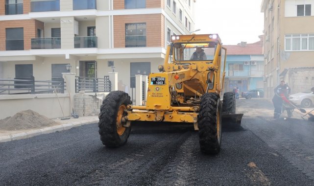 Gaziemir&#039;de 2021 yılında 2 bin 500 ton asfalt serildi