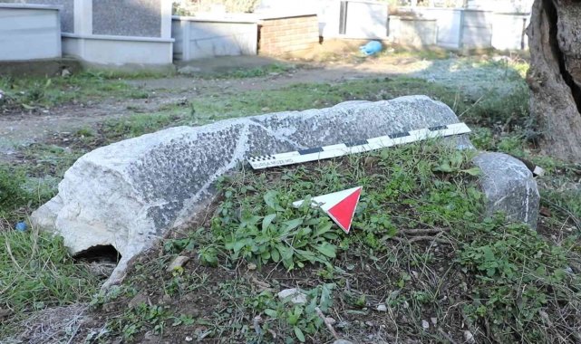 Gemlik&#039;te 1800 yıllık lahit kapağı bulundu