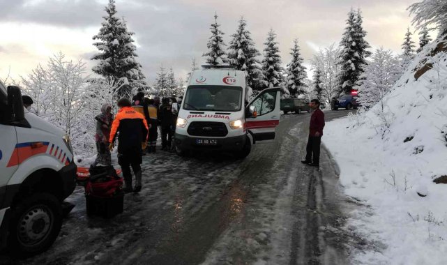 Giresun&#039;da trafik kazası: 3 yaralı