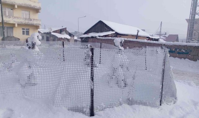 Göle'de soğuk hava hayatı olumsuz etkiledi