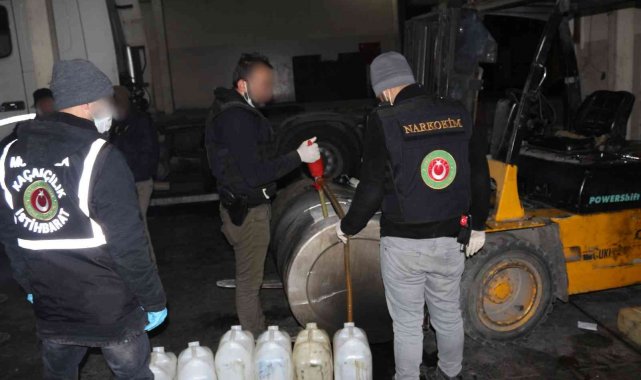 Gürbulak'ta rekor miktarda sıvı uyuşturucu ele geçirildi