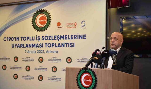 HAK-İŞ Genel Başkanı Arslan: "Kamu, 2002'den bu yana kadına ve aileye yönelik şiddet ve benzeri konularda güzel şeyler yaptı"