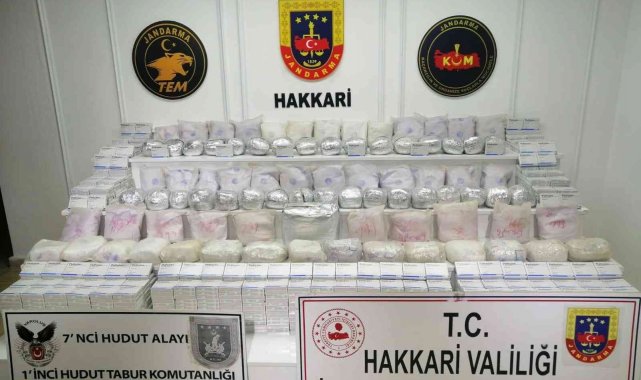 Hakkari'de 89 kilo eroin ele geçirildi