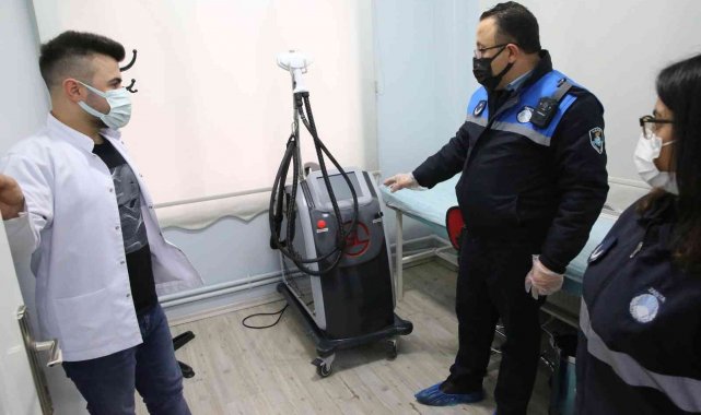 Haliliye'de zabıta ekipleri güzellik merkezlerini denetlendi