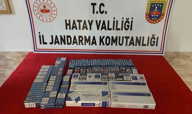 Hatay'da kaçak sigara operasyonu
