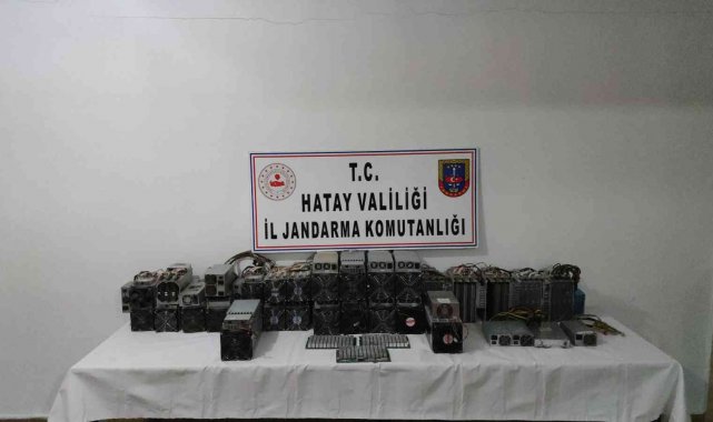Hatay'da kripto para üretim makinesi operasyonu
