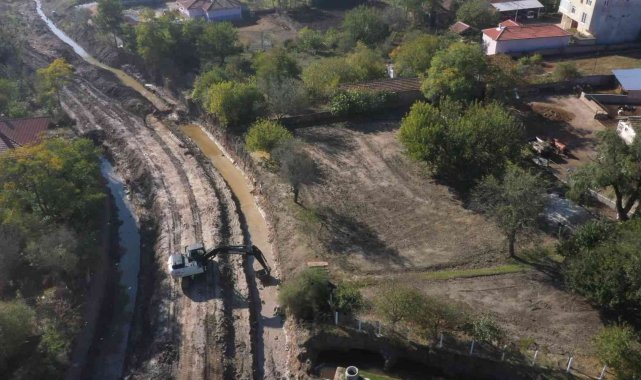 Havsa'da dere ıslah çalışmaları: 3 köy taşkınlardan korunmuş olacak