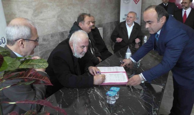 Hayırseverlerin yaptırdığı Yatılı Hafızlık Kur&#039;an kursunda devir teslim töreni