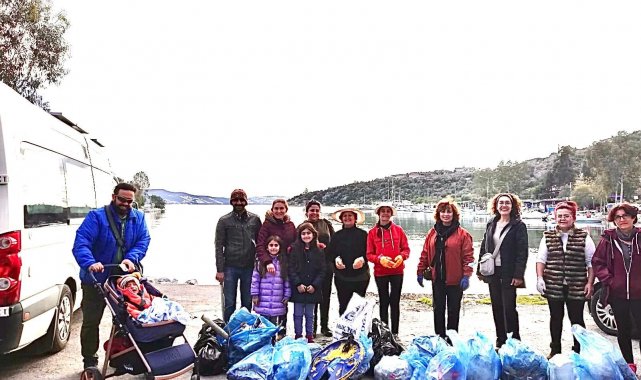 İasos Mahalle Meclisi Derneği çevre temizliği yaptı