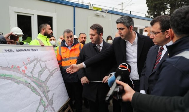 İBB Başkanı Ekrem İmamoğlu Kartal&#039;daki proje alanında incelemelerde bulundu