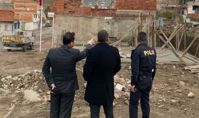 İl Emniyet Müdürü Onar, polis merkezi inşaatını inceledi