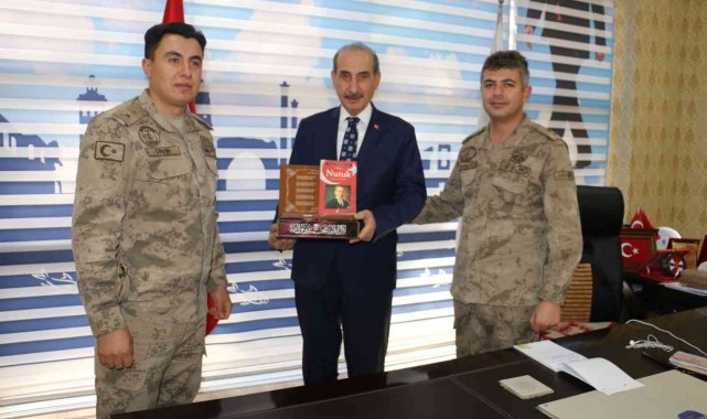 İlçe jandarma komutanlarından Yalçınkaya'ya ziyaret
