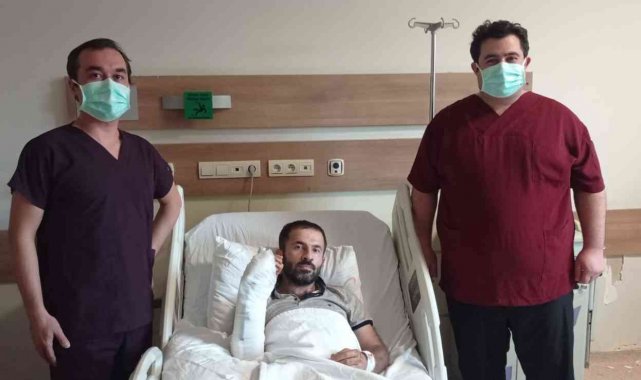 İşçinin kopan eli Şanlıurfa'da yerine dikildi
