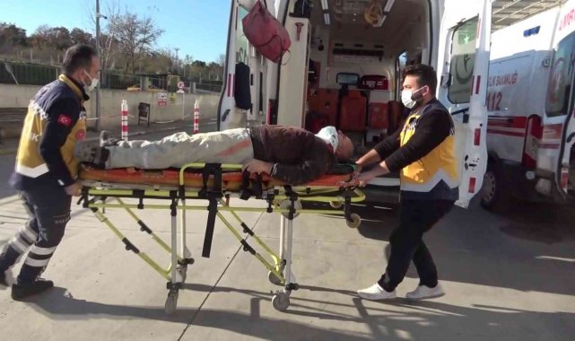 İskeleden düşen 2 işçi yaralandı