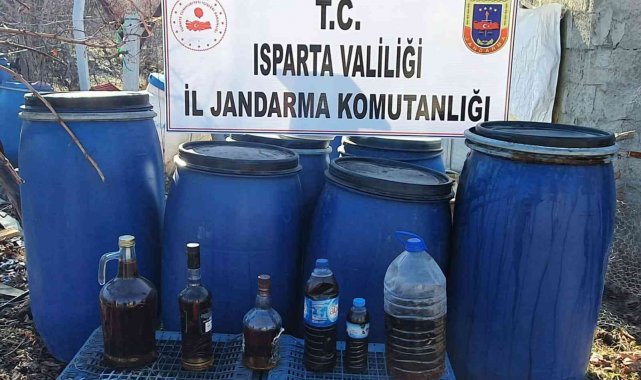 Isparta'da kaçak alkol operasyonu: 1 gözaltı