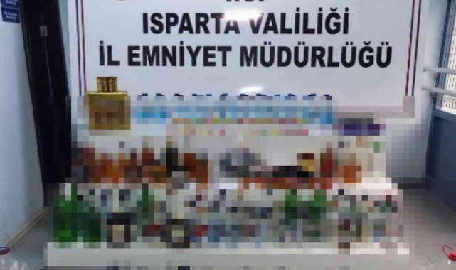 Isparta'da kaçak içki operasyonu: 3 gözaltı