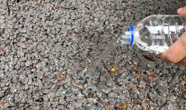 Isparta'da su emen geçirimli betonla yağmur suyu depolanıyor