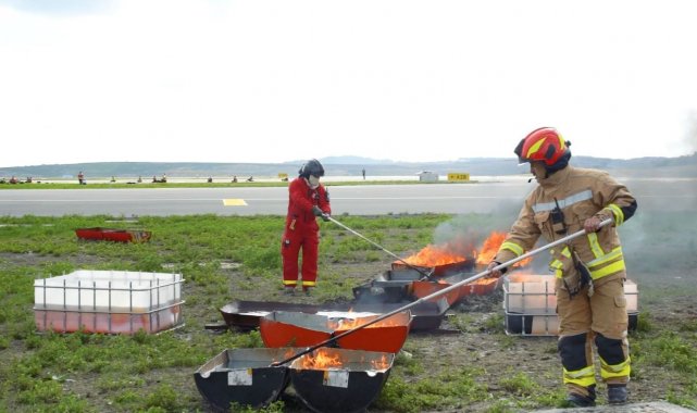 İstanbul Havalimanı'nda nefes kesen acil durum tatbikatı