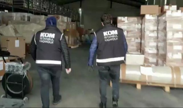 İstanbul'da 12 tonun üzerinde kaçak tütün ele geçirildi