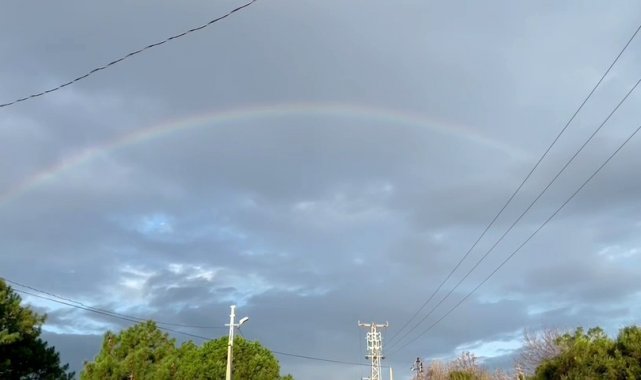 İstanbul'da gökkuşağı sürprizi