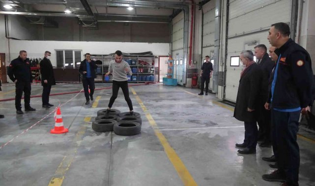 İtfaiye eri adayları ter döktü