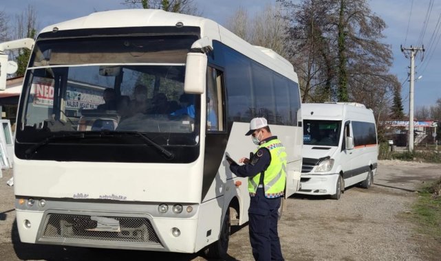Jandarma'dan toplu taşıma araçlarına denetim