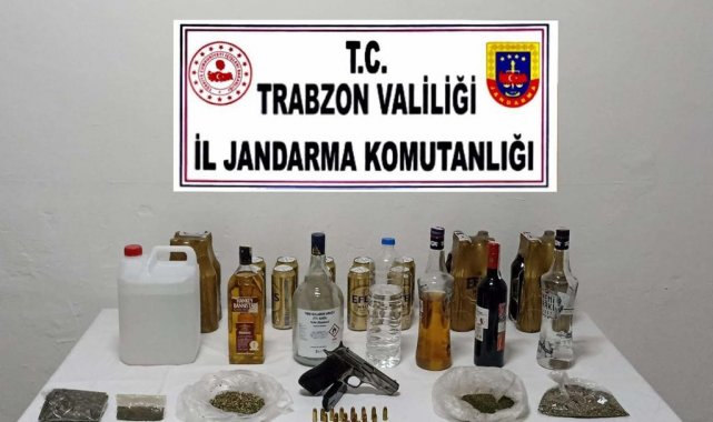 Jandarmadan sahte alkol ve uyuşturucu operasyonu