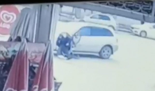 Jipin bisikletli öğrenciyi altında sürüklediği ânlar kamera