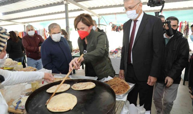 Kaftancıoğlu, Kadın Üretici Pazarını gezdi