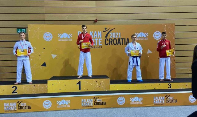 Kağıtsporlu Mert Halıcı Balkan şampiyonu oldu