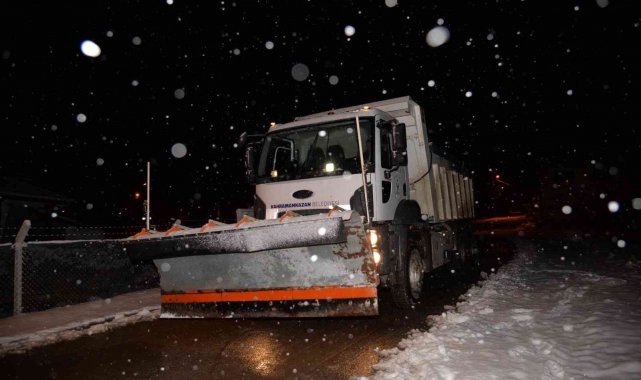 Kahramankazan&#039;da karla etkin mücadele