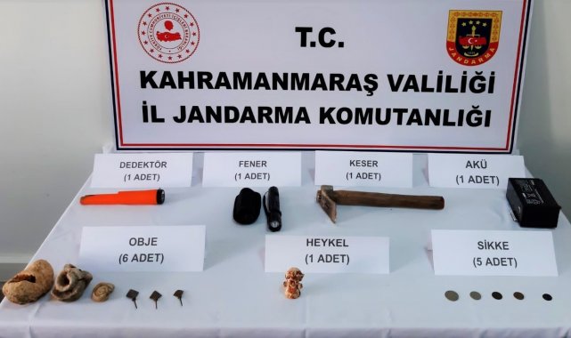 Kahramanmaraş'ta tarihi eser kaçakçılığı