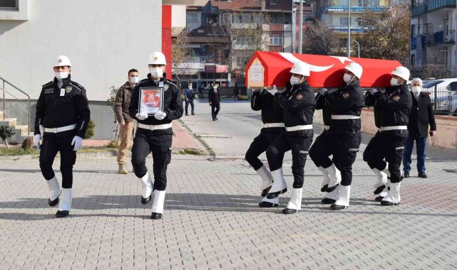 Kalp krizinden hayatını kaybeden polis memuru için tören